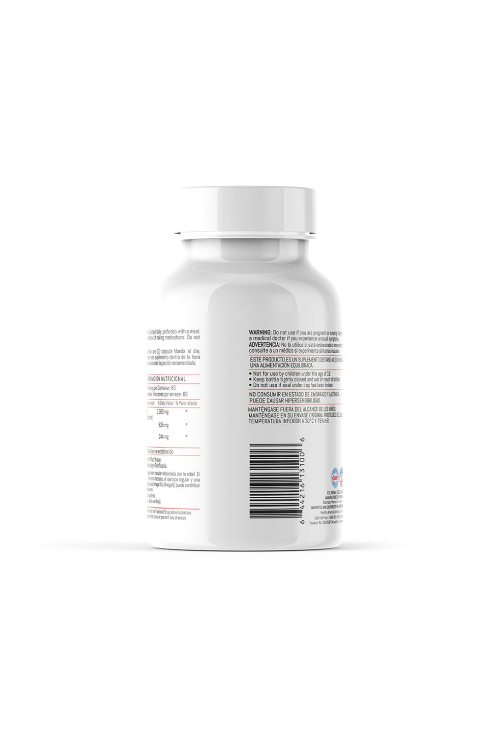Omega 3 con EPA y DHA – 1.360 mg (870 mg de ácidos grasos activos)
