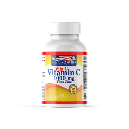 Vitamina C 1000 mg + Zinc y Escaramujo