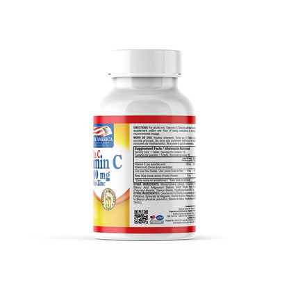 Vitamina C 1000 mg + Zinc y Escaramujo
