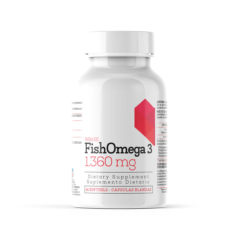 Omega 3 con EPA y DHA – 1.360 mg (870 mg de ácidos grasos activos)