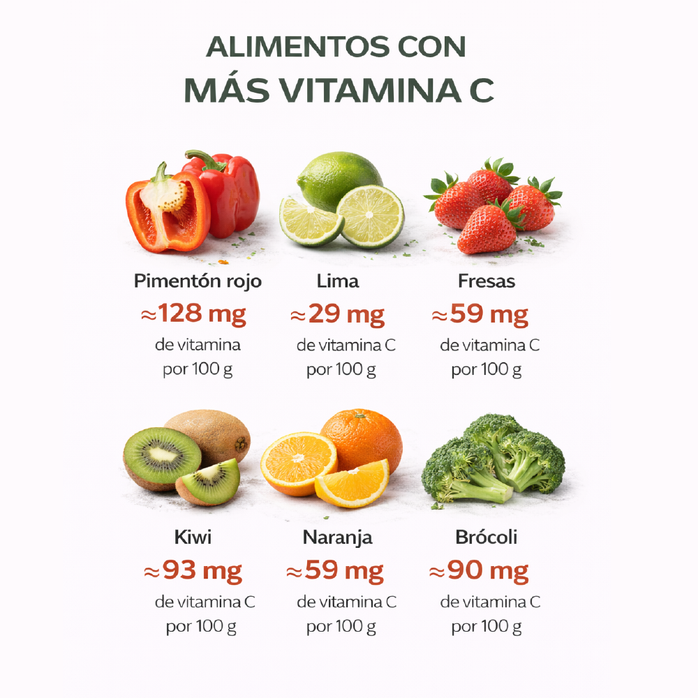 Vitamina C 1000 mg + Zinc y Escaramujo