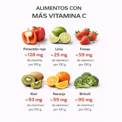 Vitamina C 1000 mg + Zinc y Escaramujo