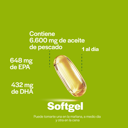 Omega 3 1200 mg (360 mg Ácidos Grasos)