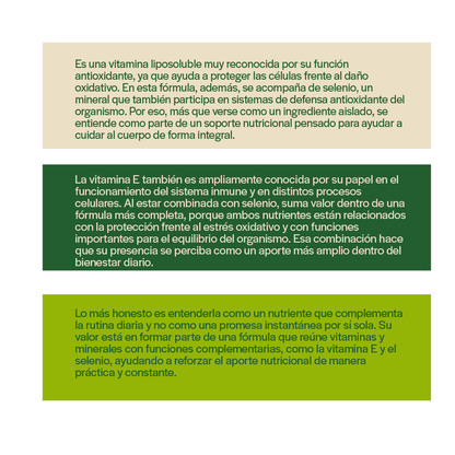 Vitamina E 1000 UI + Selenio